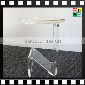 2016 Modern Creative Clear Acrylic Living Room Coffee Table With Brochure Holder for Office/home/hotel From China photo-4