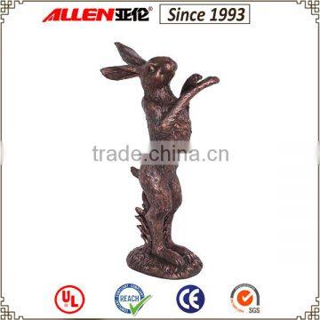 Resin material standing rabbit garden decoration