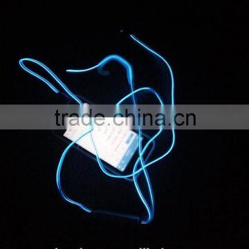 Factory Price CE ROHS Approved el Earphones Fashion Cool Novel el Lighting Earphone With Led Light Luminous With Rhythm of Music photo-4