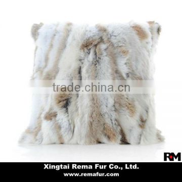 Home Decoration Pillow Rabbit Fur Pillow