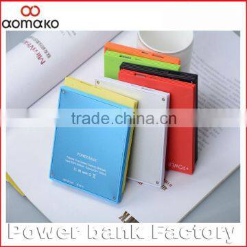 smartphone poewer bank W209 Square Shape Portable Charger power bank for samsung galaxy china market of electronic