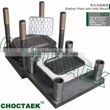 Aluminium foil shallow plate mould