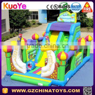 PVC slide style inflatable castle playground for children