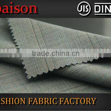 Wholesale Fine Microfiber Large Check Pattern Viscose Fabric