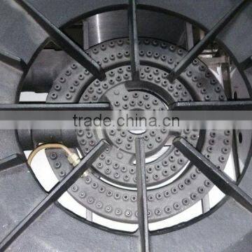 Commercial used 6 burner gas stove range with shelf,