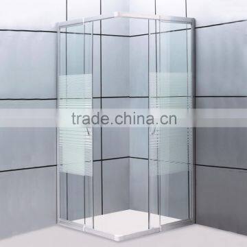 Aluminium Frame Tempered Glass Acylic Tray Square Simple Bathroom X27046