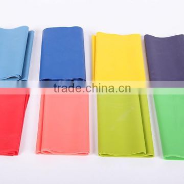 2m length 50cm width colorful rubber resistance yoga bands