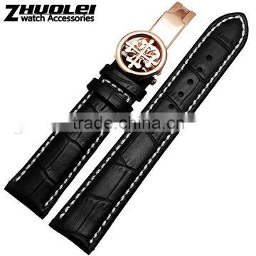 19|20|21|22mm high quality imported alligator leather Watch strap Wholesale 3PCS