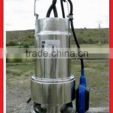 CE list grinder pump dirty water stainless steel submersible 1-3hp