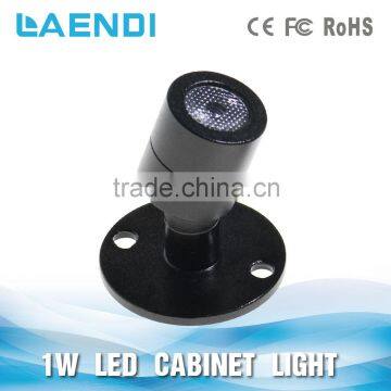 High quality DC12V aluminium body 2W round type recessed led under cabinet light nice quality