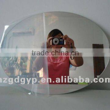 plastic oval mirror