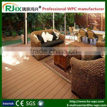 WPC decking with anti-slip wpc interlocking decking tiles/wpc crack-resistant decking