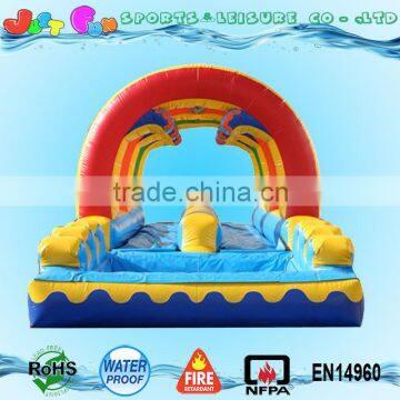 Wave Inflatable Slip and Slide for Adult,colorful Dual Lane Inflatable Slip n Slide With Pool photo-4