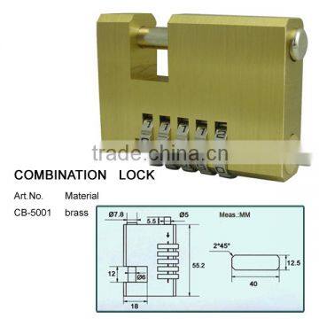 Brass padlock Pad locks combination lock unity lock