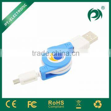 2015 New Product Retractable Colored Micro Usb Cable With Fashionable Design photo-2