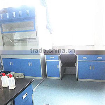 Steel lab fume hood fume exhaust hood with table top