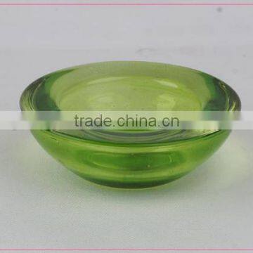 Spraying Green Color Tealight Glass Candle Holder Holiday Decoration in Valentines Day photo-5