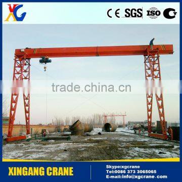 Track travelling mini single girder gantry crane