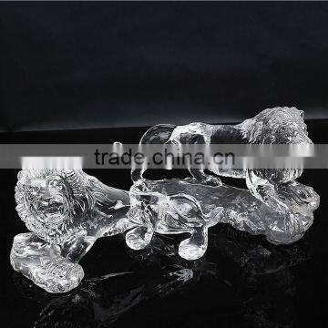 Crystal Lion Model Classics Top Grade Crystal Running Lion photo-3