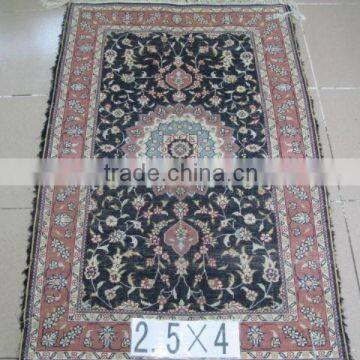 afghan prayer silk rug hand knotted silk rug in guangzhou factory