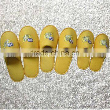 Disposable hotel for family use terry parent-children match slippers