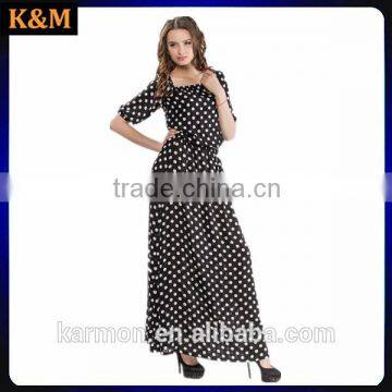 A-line black chiffon dress plus size dress Summer dress