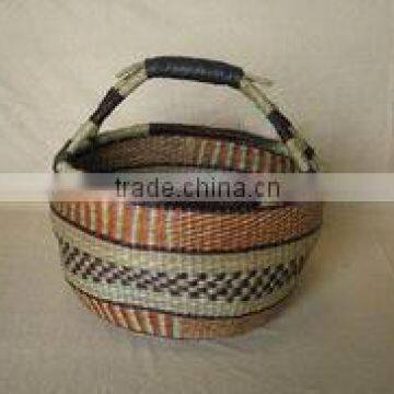 Woven Seagrass Shopping Basket