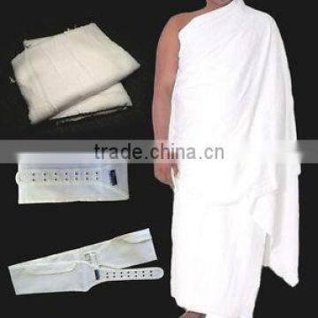 Woven Technics and For Ihram and Umra Use white ihram hajj towels with slipper