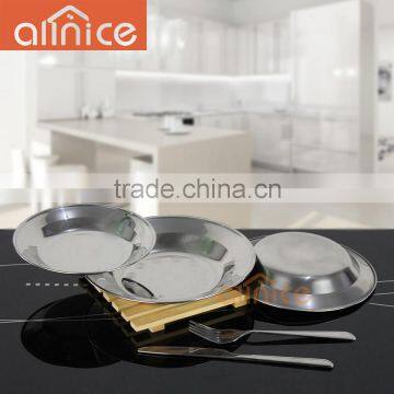 ALLNICE wholesale delicate 11.5-21.5cm dish set/stainless steel serving dish