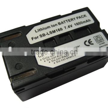 7.4V 1600mah rechargeable digital camera battery for Samsung SB-LSM160