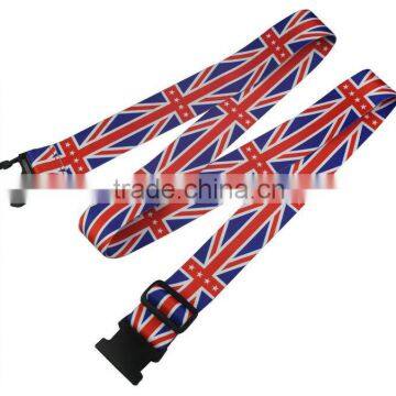 Customized Polyester heat tranfer printing flag luggage belt