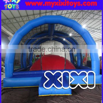 Inflatable bouncer with soft mountain for kids climbing inflatable castle