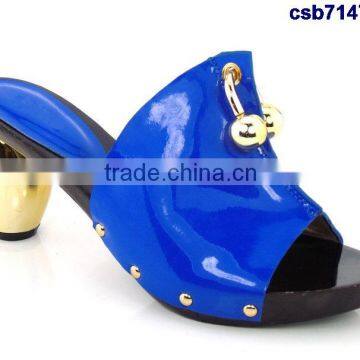 CSB7147 blue - new coming italian design high quality hot selling lady sandals on factory costy