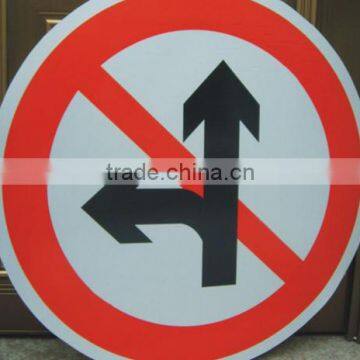 High Visible Reflective Circle Aluminum Traffic Sign For Road Safty Sign