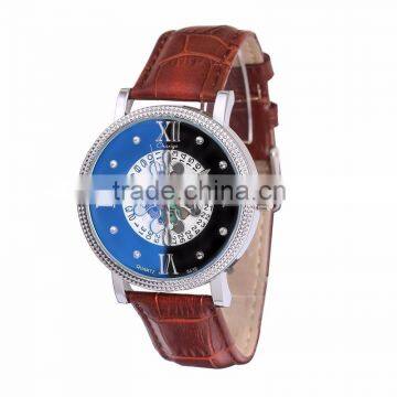 3ATM Chinese Mechanical Mens Quartz Watch,mens Leather Mechanical Wrist Watches photo-4