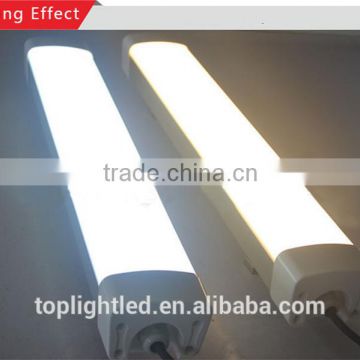 Anti-corrosion dustproof waterproof linear lamp 2ft 4ft 5ft IP65 led tri-proof light meanwell