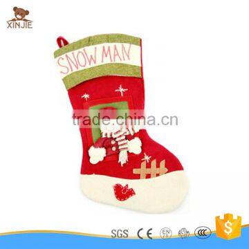 customize hot selling plush christmas decorative socks