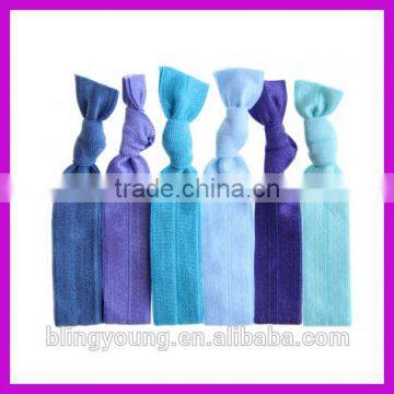 Simple Customized Logo Elastic Hair Ties Wholesale photo-3