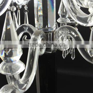 Factory Sale European Style Simple Design Crystal Candelabra Crystal Candleholder & Centerpiece for Wedding Event photo-4