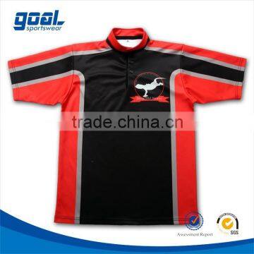 Newst style custom red black blank rugby club football jersey