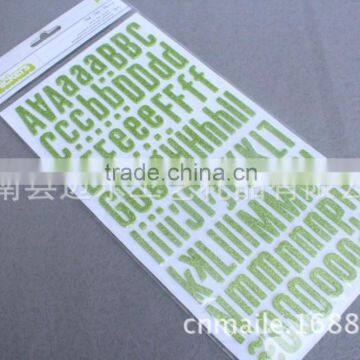 PVC Adhesive Letters Glitter Powder Sticker photo-5