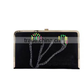 online shopping fashion design black bag EV3023 ladies shoes unique ladies handbag ladies evening bag