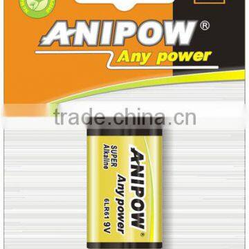 High quality 6LR61 9v alkaline battery manufacturer