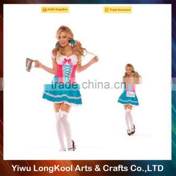 Customized 2016 hot sale female party dance costume oktoberfest sexy costume