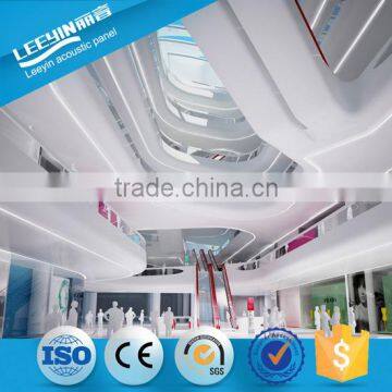 GRG Fibrous Gypsum Plasterboard Vinyl Coated Glass Fiber Reinforced Gypsum Ceiling Tiles