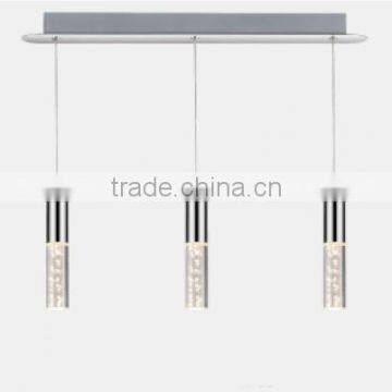 CE certificate modern glass and iron led decorative hanging pendant light