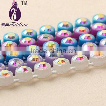 Rhinestone Dress Trim,ss8 ab Rhinestone Banding