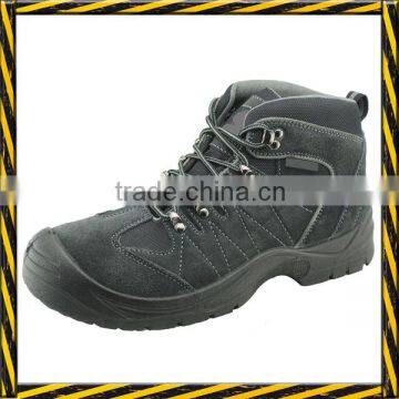 PU injection Microfiber leather mens sports safety shoes