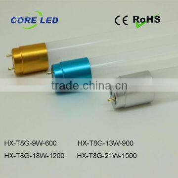 T8 LED Glass Tubes 1200mm 18W High PF China Factory AC85-265V