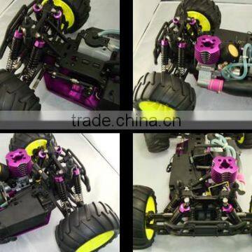 2016 New Product 1/10th Scale 2.4G HSP 94108 High Speed Off-road RC Nitro Monster Truck 4x4 photo-5